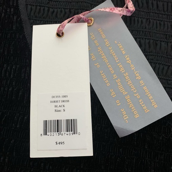 LOVESHACKFANCY Black Dorset Dress - NWT - Picture 14 of 15